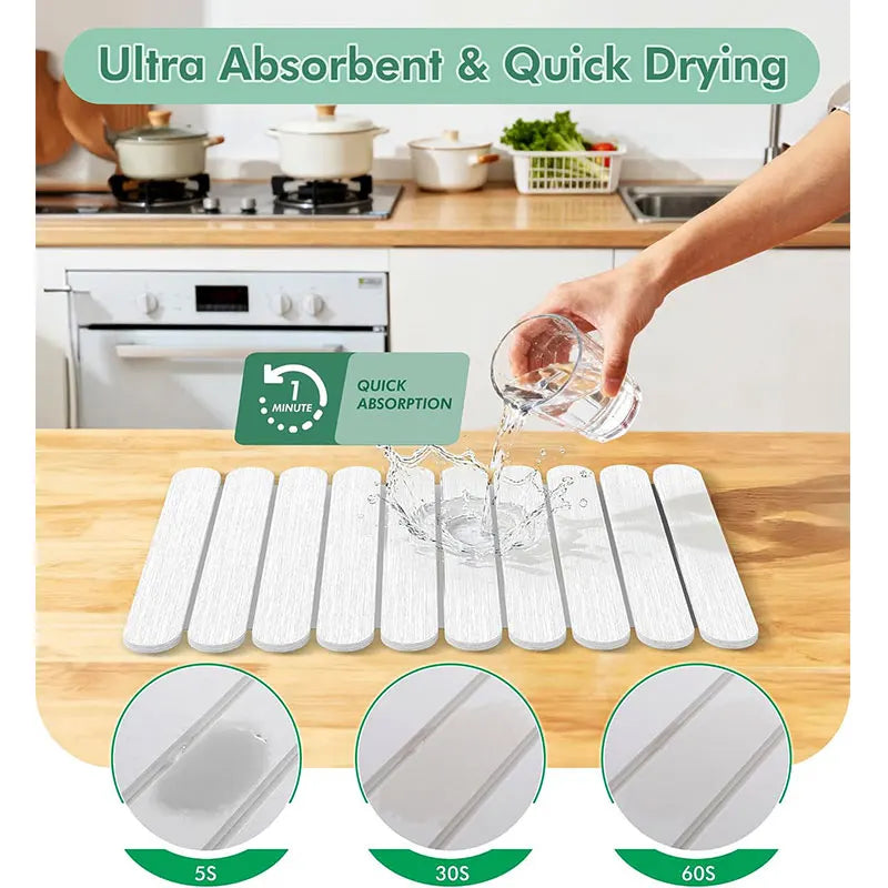 Rollable Wooden Slat Placemat & Table Runner – Foldable Heat-Resistant Dining Mat & Sofa Armrest Tray