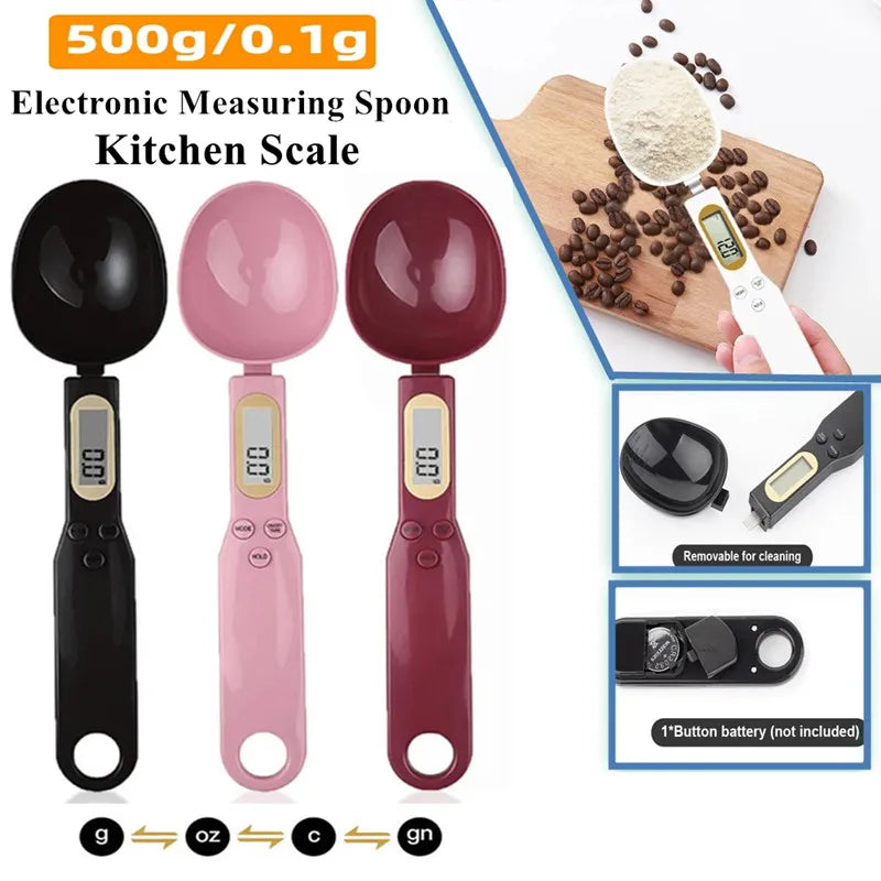 Digital Measuring Spoon Scale - High Precision Kitchen & Coffee Gram Scale