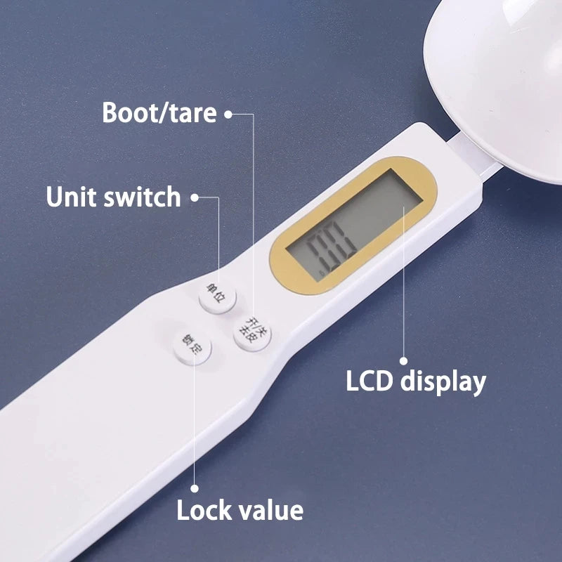 Digital Measuring Spoon Scale - High Precision Kitchen & Coffee Gram Scale