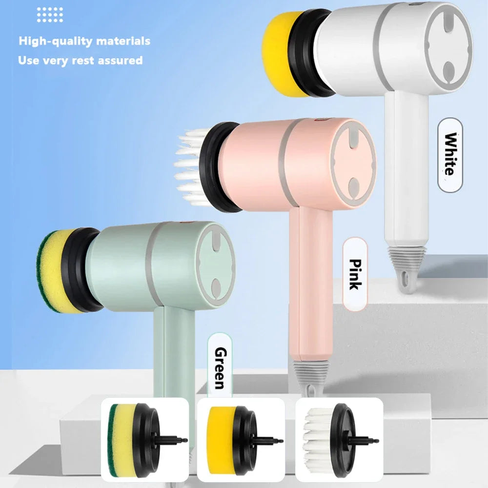 Multifunctional Electric Spin Scrubber – Handheld Cordless Power Cleaning Brush