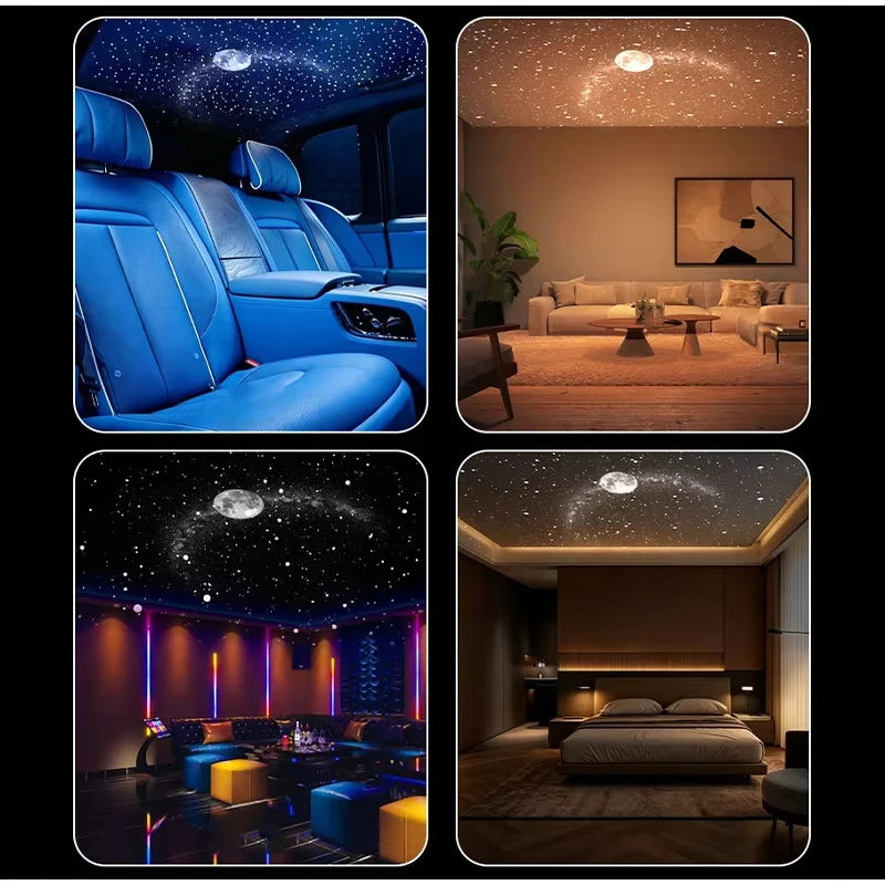 Galaxy & Ocean Night Light Projector – 4K Planetarium Star Projector with 24 Interchangeable Film Discs